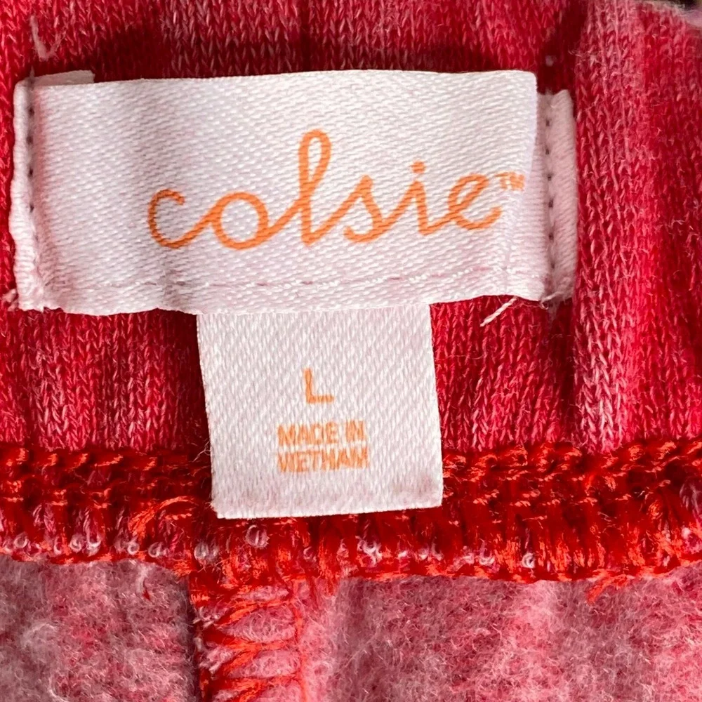 Colsie Womens‎ Red Comfort Solid Pockets Pull On Lounge Shorts Size Large